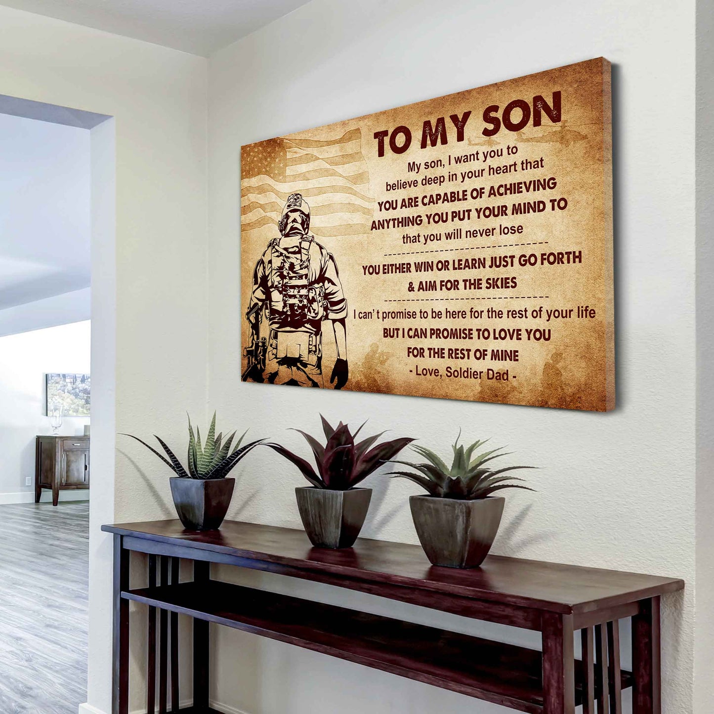 Spartan Poster Canvas You Will Never Lose You Either Win Or Learn From Dad To Son