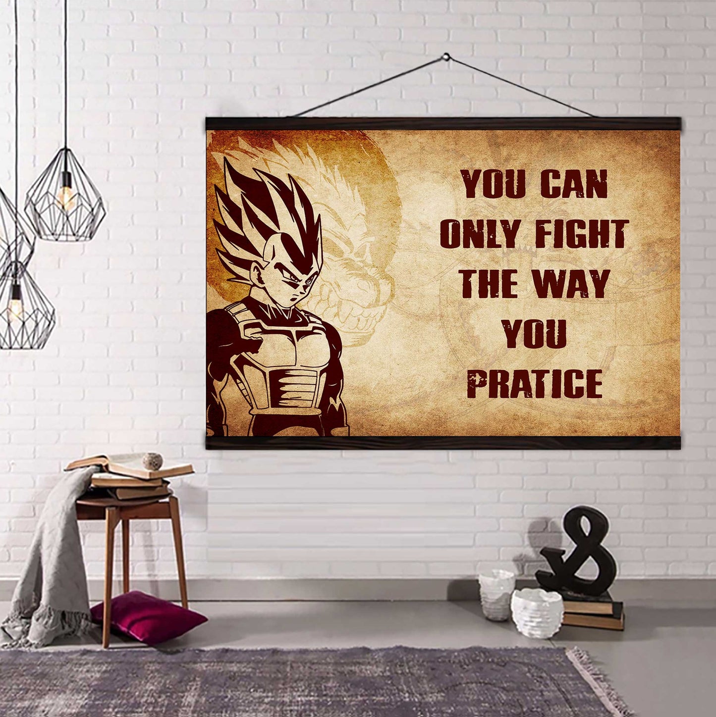 Knight Templar Poster Canvas You Can Only Fight The Way You Practice