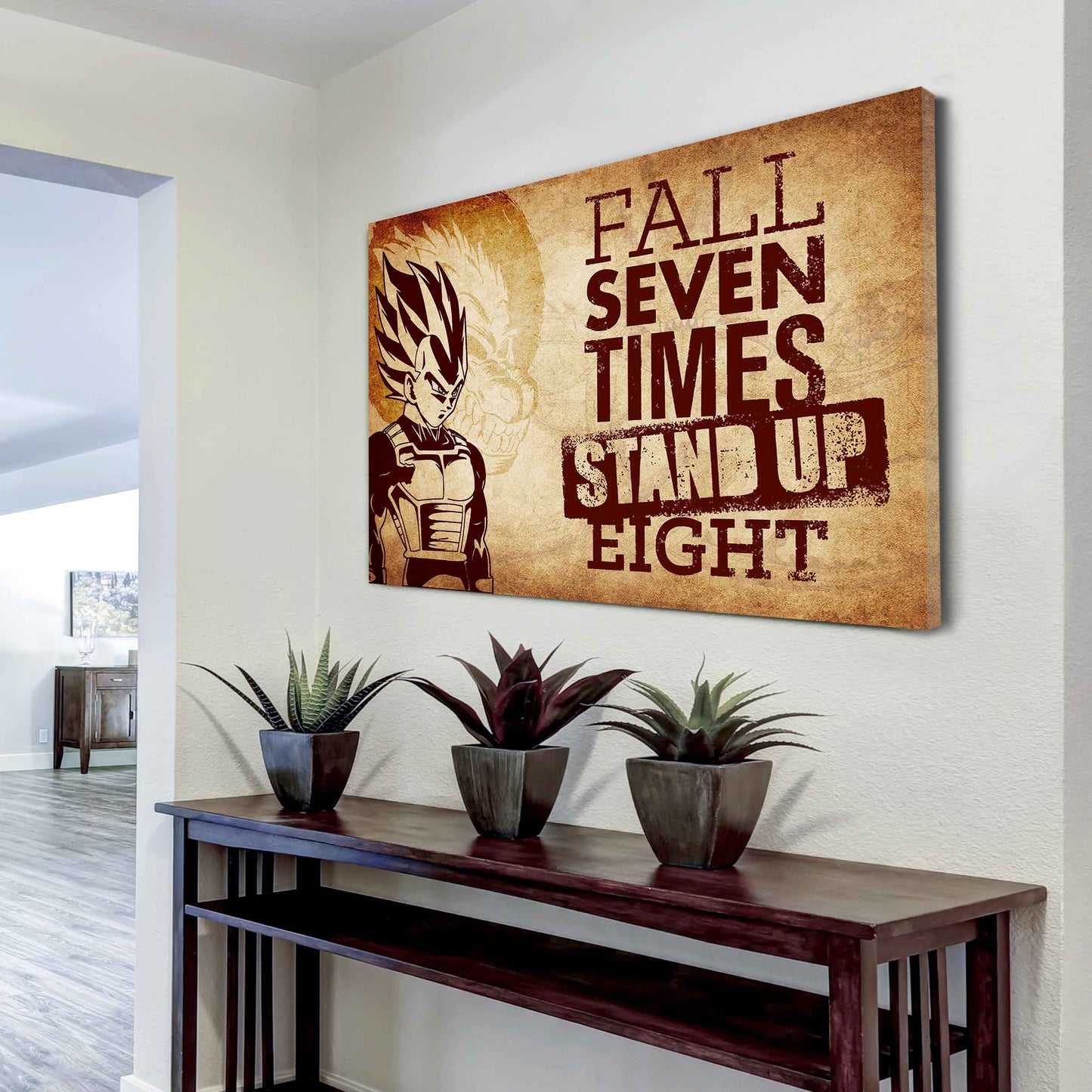 Knight Templar Poster Canvas Fall Down Seven Times Stand Up Eight