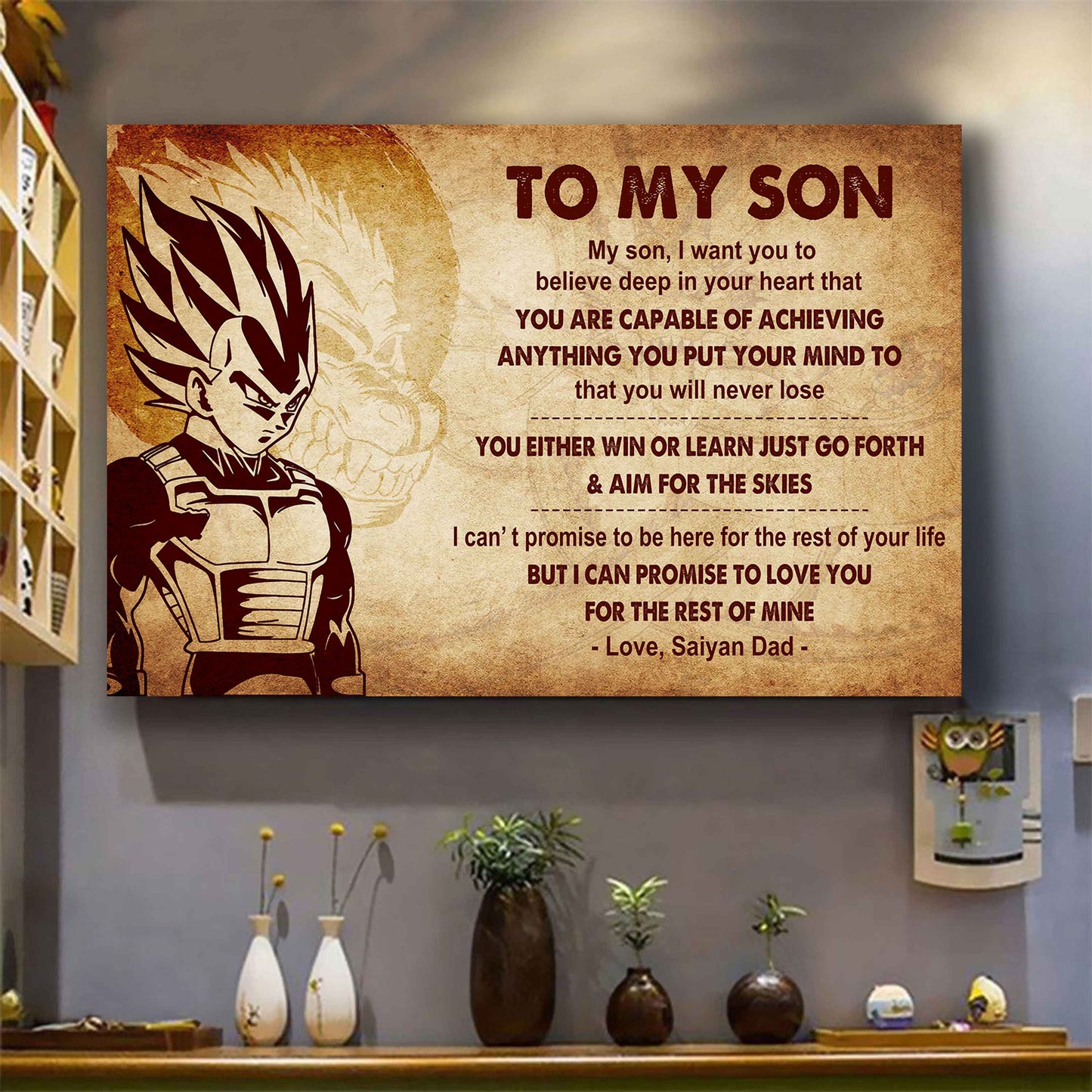 Spartan Poster Canvas You Will Never Lose You Either Win Or Learn From Dad To Son