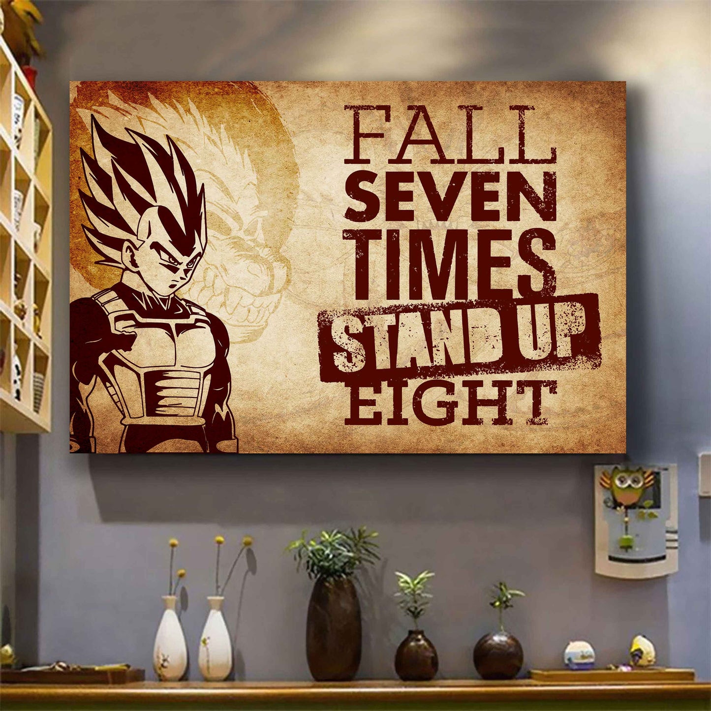 Knight Templar Poster Canvas Fall Down Seven Times Stand Up Eight