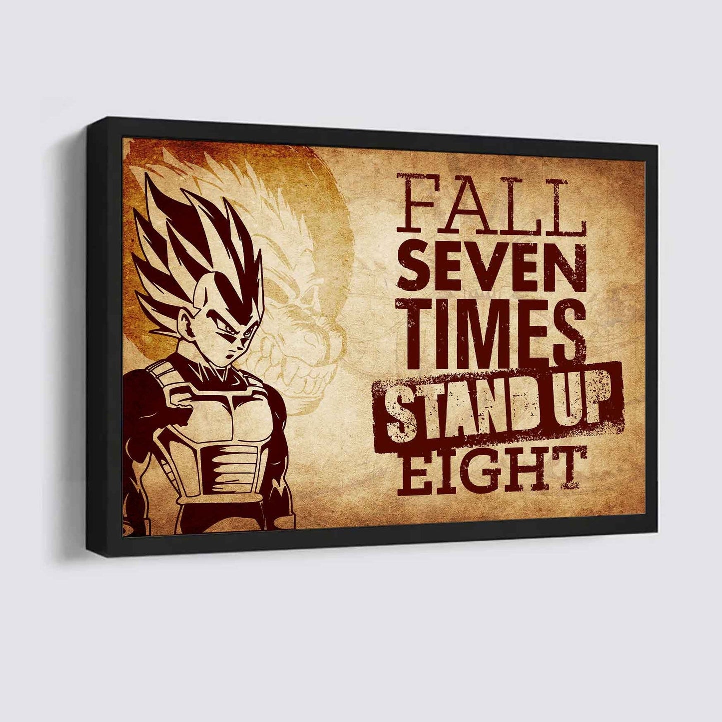 Knight Templar Poster Canvas Fall Down Seven Times Stand Up Eight