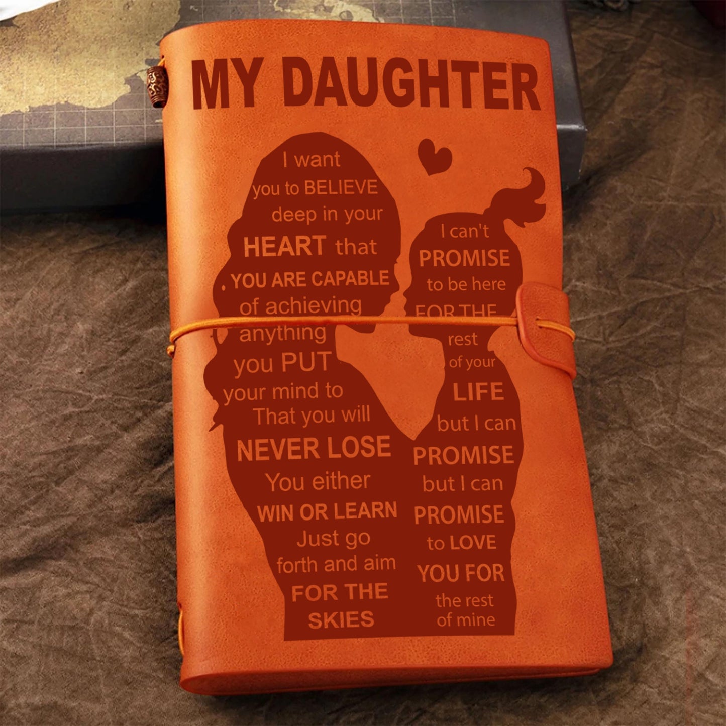 Family gifts for back to school Vintage Journal mom to daughter - never lose
