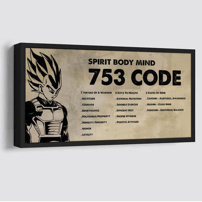 Knight Templar Poster Canvas 7 5 3 Code Motivation Quotes