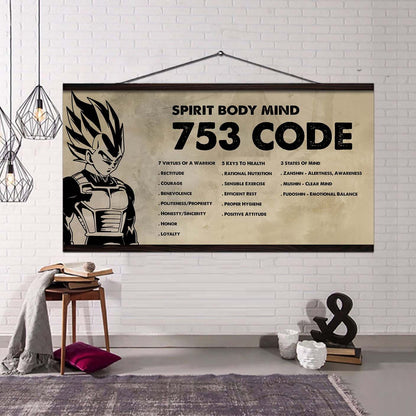 Knight Templar Poster Canvas 7 5 3 Code Motivation Quotes