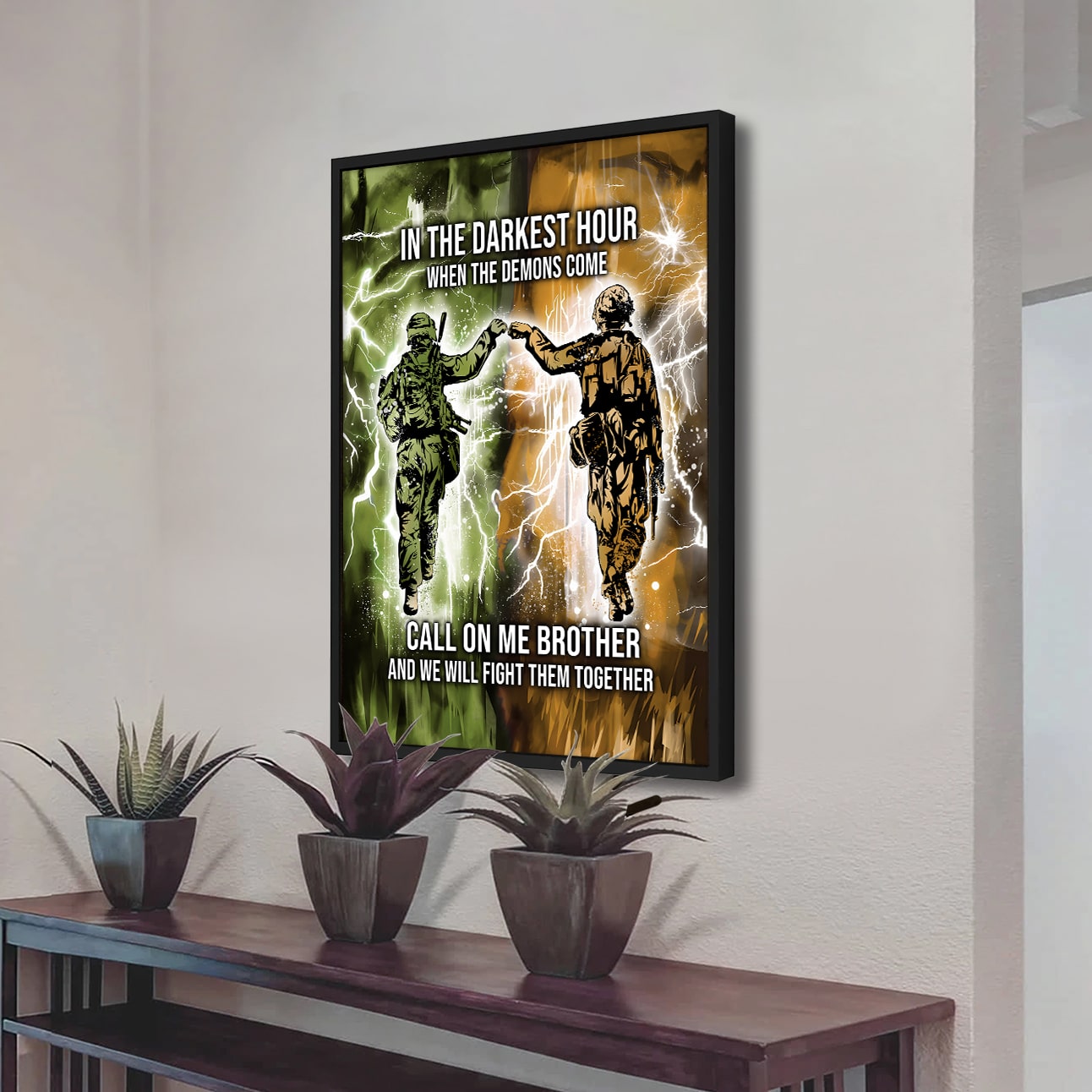 DRB Canvas Wall Art Call On Me Brother And We Will Fight Them Together Gift For Your Friend