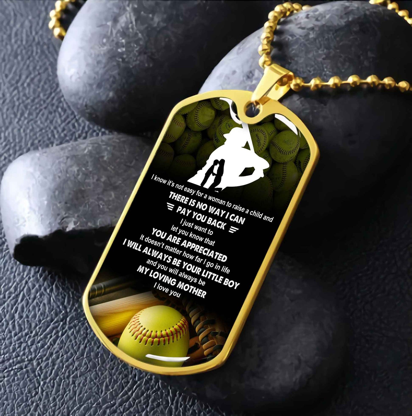 Sport Military Chain 18K Gold Plated Silver Plated To My Mom, To My Dad I Know It's Not Easy I Will Always Be Your Little Boy