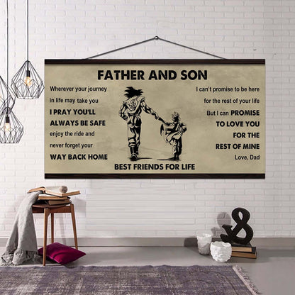 Knight Templar Father And Daughter Best Friends For Life - Ver 2 Never Forget Your Way Back Home Poster Canvas Gift For Son From Father