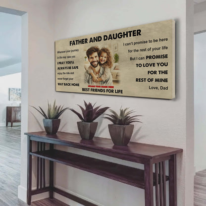 Knight Templar Father And Daughter Best Friends For Life - Ver 2 Never Forget Your Way Back Home Poster Canvas Gift For Son From Father