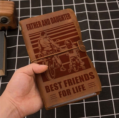 Family Customizable vintage journal notebook, Father And Son Best Friend For Life Vintagegift For Father Day