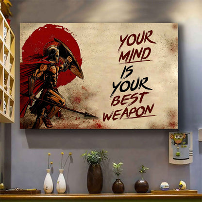 Knight Templar Poster Canvas Your Mind Is Your Best Weapon Best Gift (Copy)