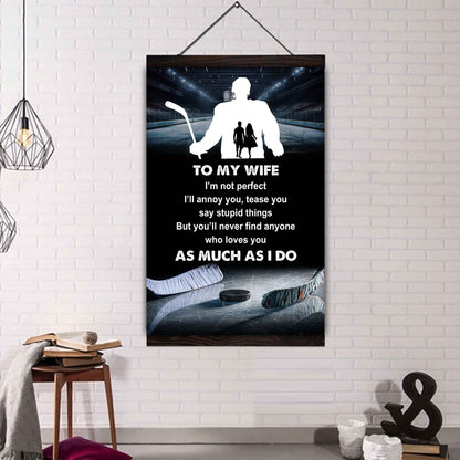 Sport Poster Canvas To My Wife I Am Not Perfect Gift For Your Wife