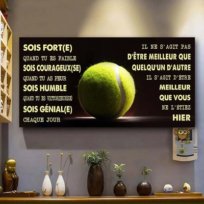 Basket-ball Il ne s'agit pas d'être meilleur que quelqu'un d'autre, il s'agit d'être meilleur que vous ne l'étiez hier.