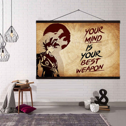 Knight Templar Poster Canvas Your Mind Is Your Best Weapon Best Gift (Copy)