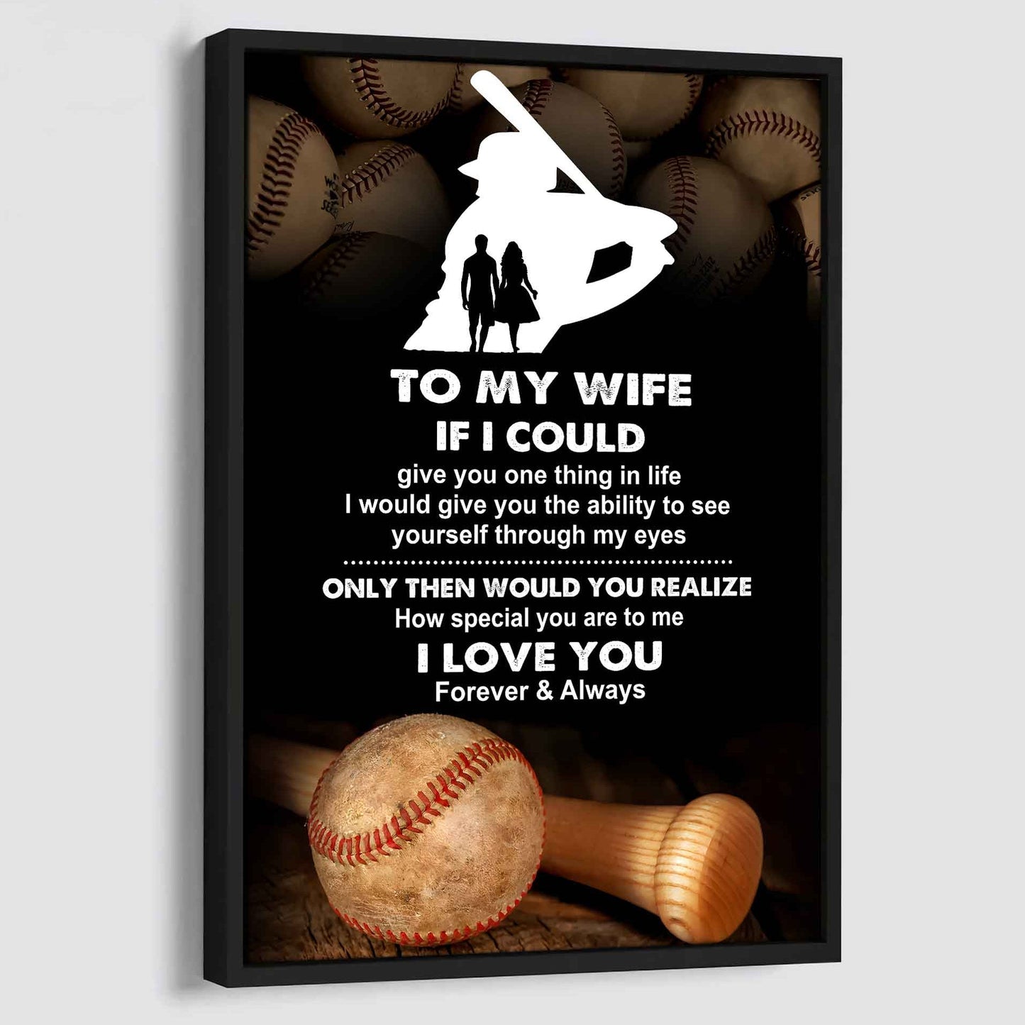 Sport Poster Canvas To My Wife If I Could Give You One Thing In Life I Love You Gift For Your Wife