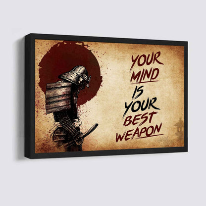 Knight Templar Poster Canvas Your Mind Is Your Best Weapon Best Gift (Copy)