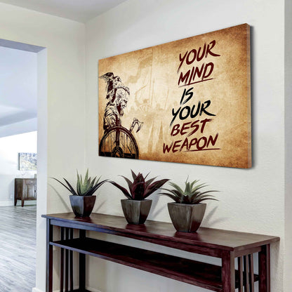 Knight Templar Poster Canvas Your Mind Is Your Best Weapon Best Gift (Copy)