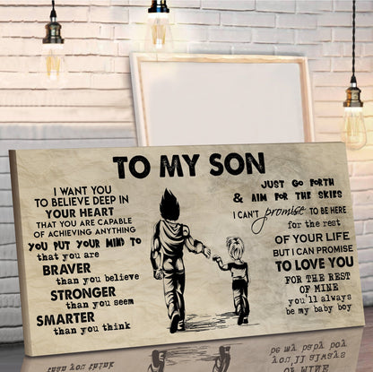 Family TO MY SON- I WANT YOU TO BELIEVE- CANVAS POSTER
