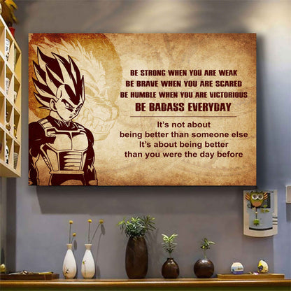 Knight Templar Poster Canvas Be Strong When You Are Weak Be Badass Everyday From Dad To Son Gift For Your Son Motivational Quotes