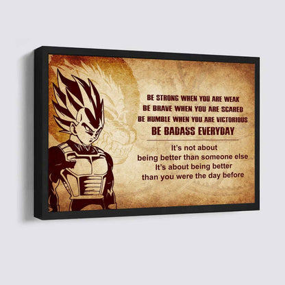 Knight Templar Poster Canvas Be Strong When You Are Weak Be Badass Everyday From Dad To Son Gift For Your Son Motivational Quotes