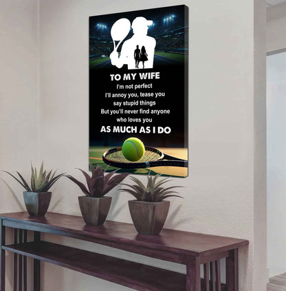 Sport Poster Canvas To My Wife I Am Not Perfect Gift For Your Wife