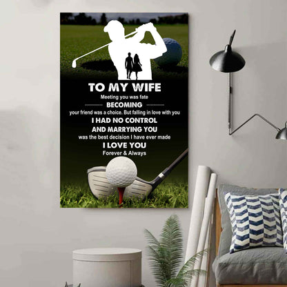 Sport Poster Canvas To My Wife Meeting You Was Fate Becoming Your Friend Gift For Your Wife