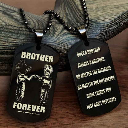 DRB Personalized Double Sided Dog Tag For My Brother - Once A Soldier Always A Soldier
