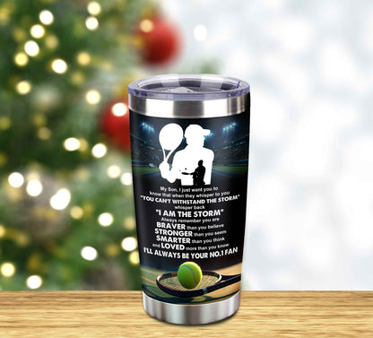 Customizable Tumbler To My Son With Inspriration Quotes From Dad And Mom