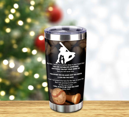Customizable Tumbler To My Son With Inspriration Quotes From Dad And Mom
