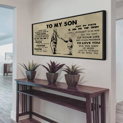 Family TO MY SON- I WANT YOU TO BELIEVE- CANVAS POSTER