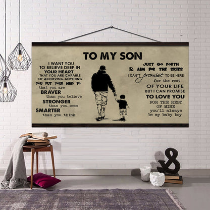 Family TO MY SON- I WANT YOU TO BELIEVE- CANVAS POSTER