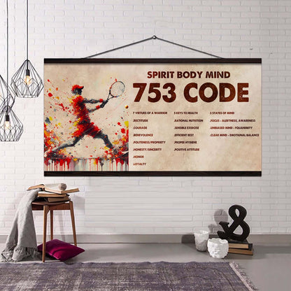 Knight Templar Poster Canvas 7 5 3 Code Motivation Quotes