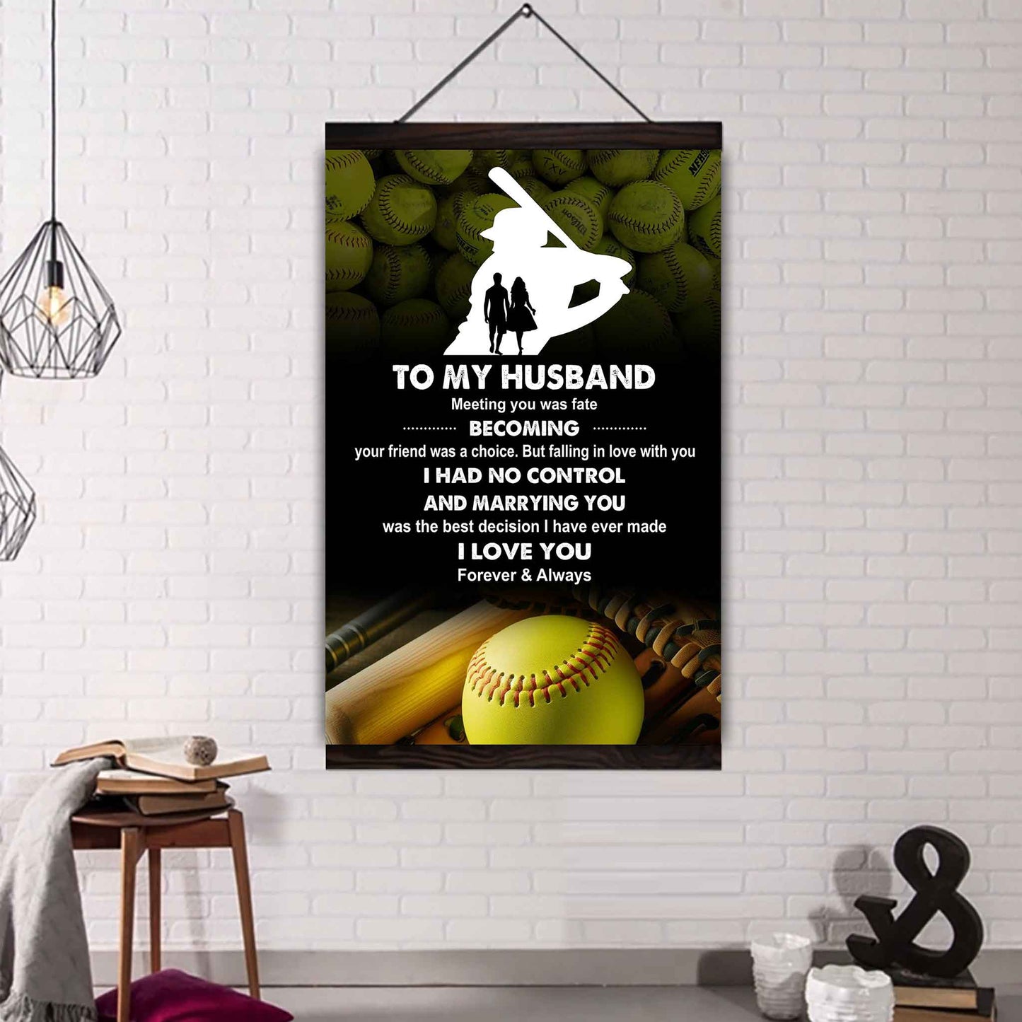 Sport Poster Canvas To My Husband Meeting You Was Fate Becoming Your Friend Gift For Your Husband