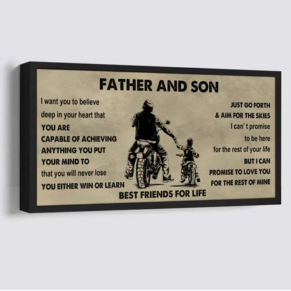 Knight Templar Father And Daughter Best Friends For Life - Ver 2 Never Forget Your Way Back Home Poster Canvas Gift For Son From Father