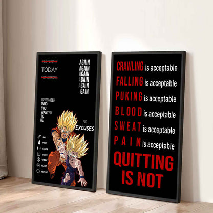 Spartan- Quiting Is Not Canvas Set Ready To Hang Gift For Your Son Your Friend