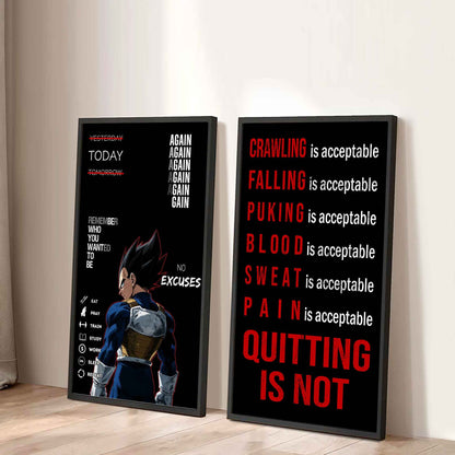 Spartan- Quiting Is Not Canvas Set Ready To Hang Gift For Your Son Your Friend
