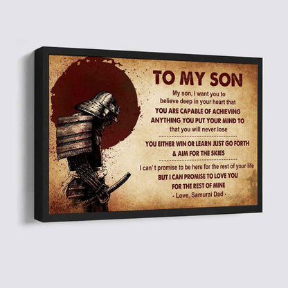 Spartan Poster Canvas You Will Never Lose You Either Win Or Learn From Dad To Son