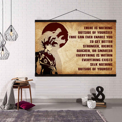 Knight Templar Poster Canvas There Is Nothing Outside Of Yourself Best Gift With Motivation Quotes