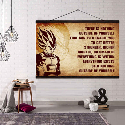 Knight Templar Poster Canvas There Is Nothing Outside Of Yourself Best Gift With Motivation Quotes