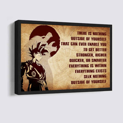 Knight Templar Poster Canvas There Is Nothing Outside Of Yourself Best Gift With Motivation Quotes
