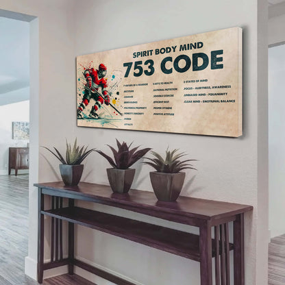 Knight Templar Poster Canvas 7 5 3 Code Motivation Quotes