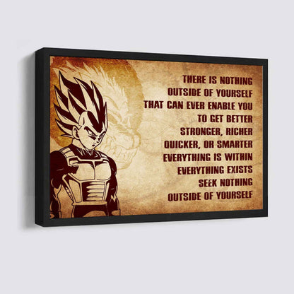 Knight Templar Poster Canvas There Is Nothing Outside Of Yourself Best Gift With Motivation Quotes