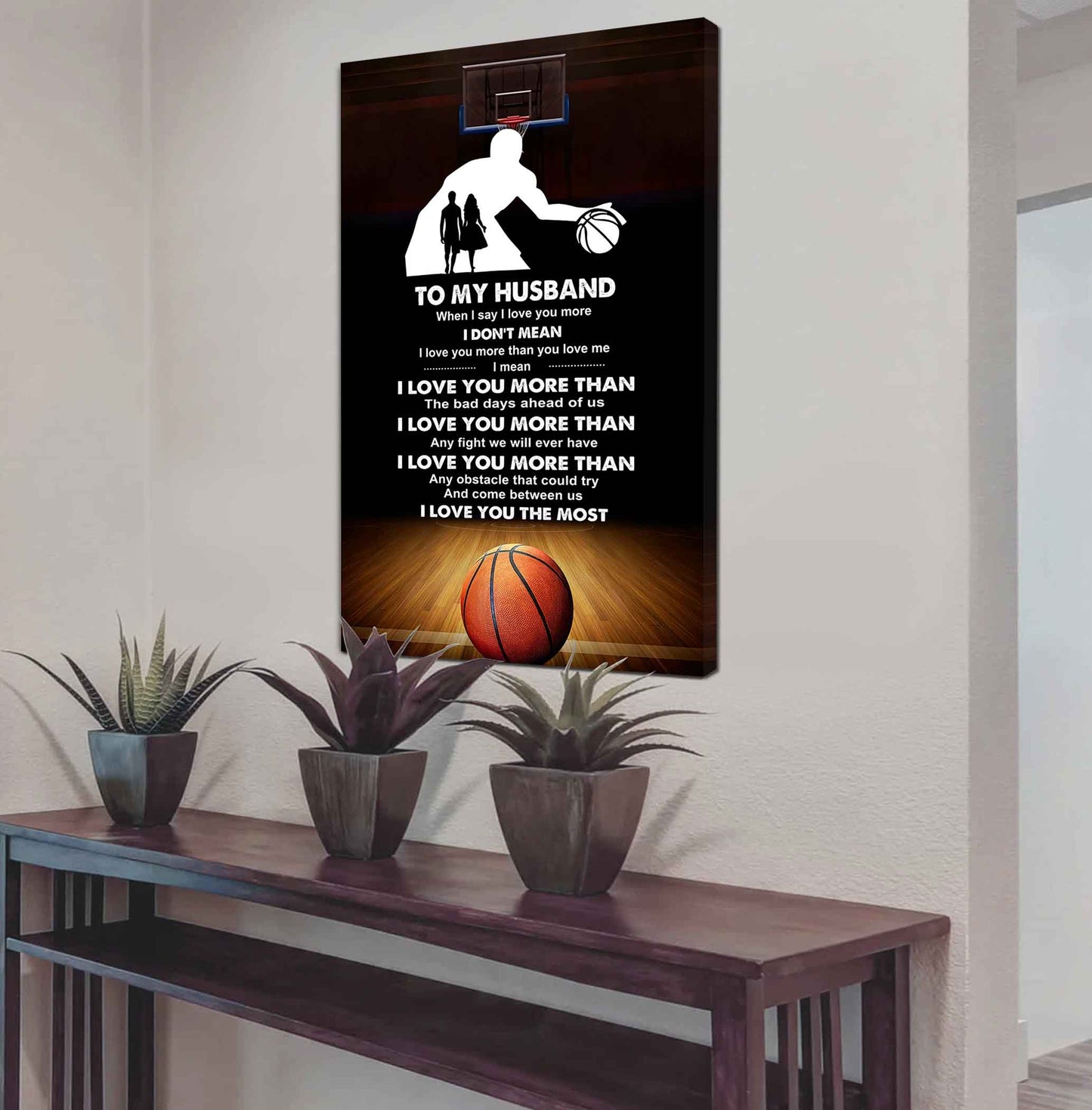 Sport Poster Canvas To My Husband When I Say I Love You More - I Love You The Most I Love You Gift For Your Husband