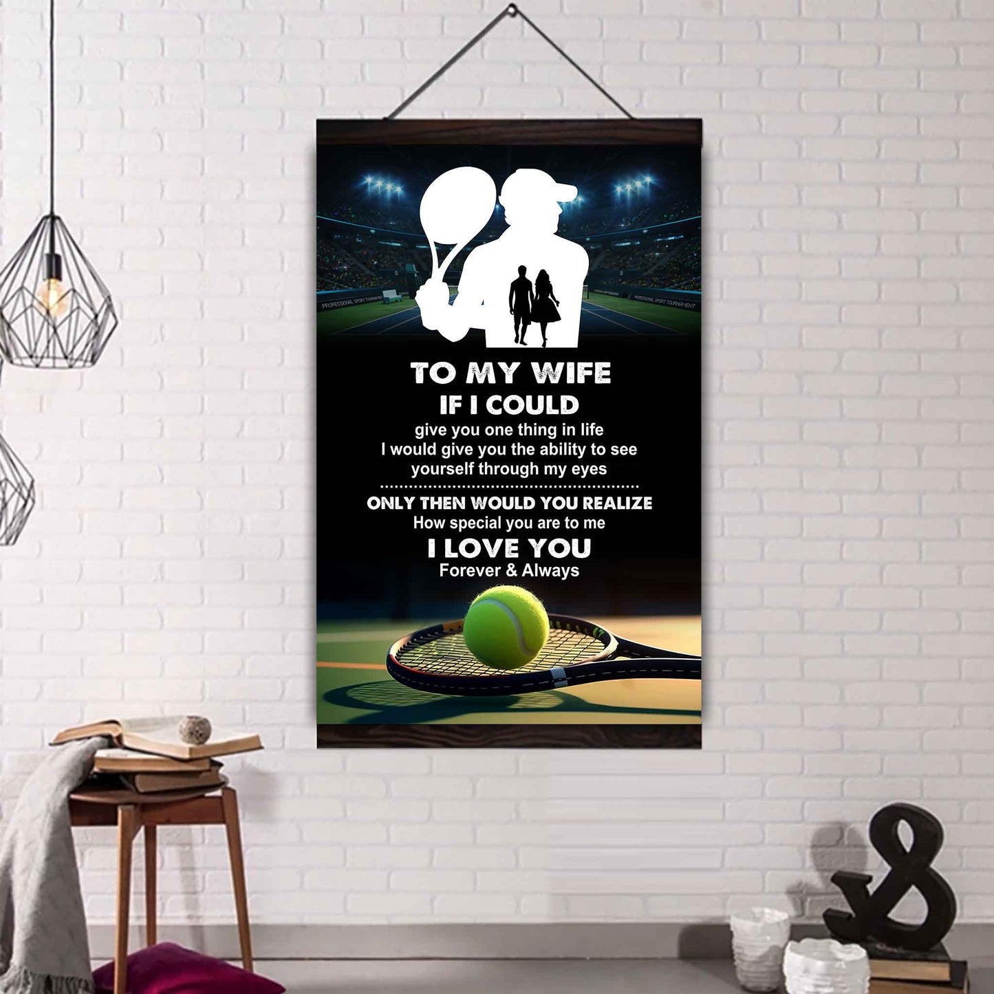 Sport Poster Canvas To My Wife If I Could Give You One Thing In Life I Love You Gift For Your Wife