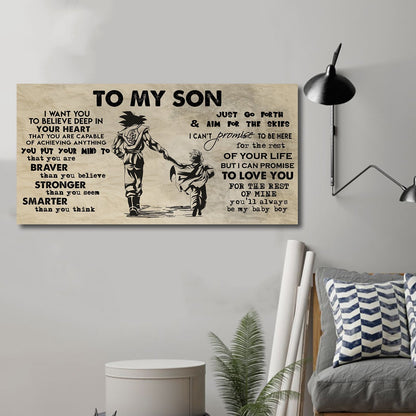 Family TO MY SON- I WANT YOU TO BELIEVE- CANVAS POSTER