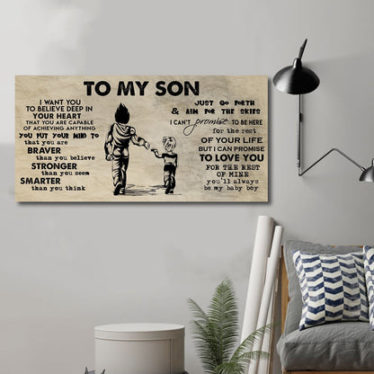Family TO MY SON- I WANT YOU TO BELIEVE- CANVAS POSTER