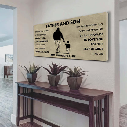 Knight Templar Father And Daughter Best Friends For Life - Ver 2 Never Forget Your Way Back Home Poster Canvas Gift For Son From Father