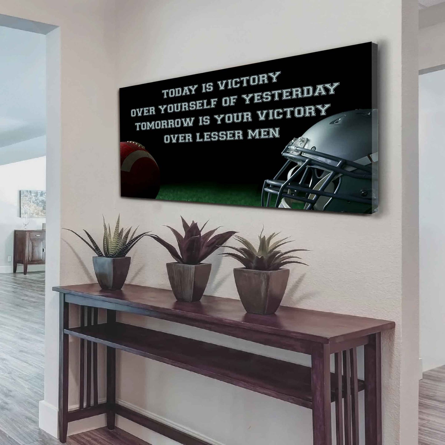 Soccer Poster Canvas - Today Is Victory Over Yourself Over Yourself Of Yesterday Tomorrow Is Your Victory Over Lesser Men