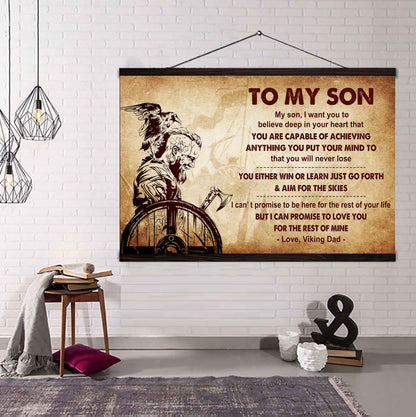 Spartan Poster Canvas You Will Never Lose You Either Win Or Learn From Dad To Son