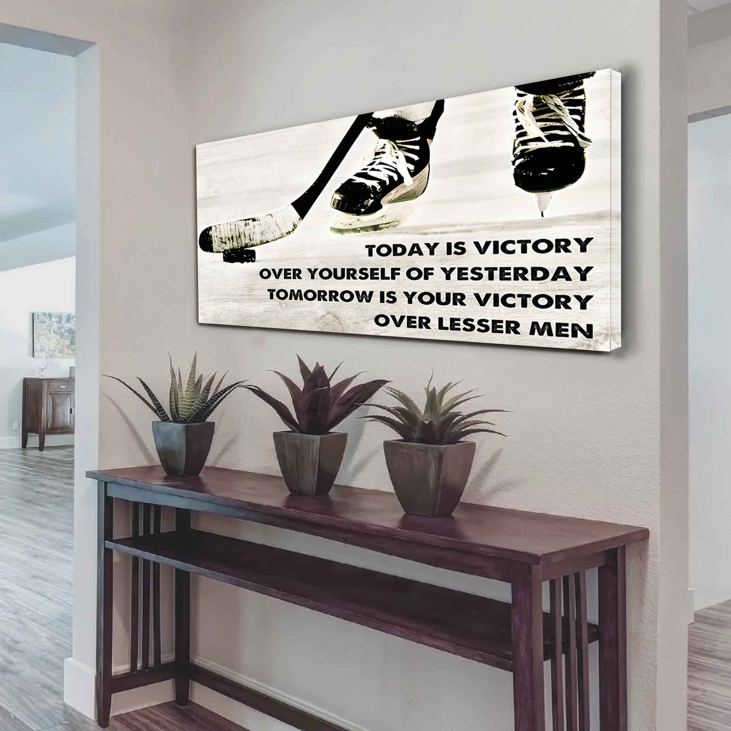 Soccer Poster Canvas - Today Is Victory Over Yourself Over Yourself Of Yesterday Tomorrow Is Your Victory Over Lesser Men